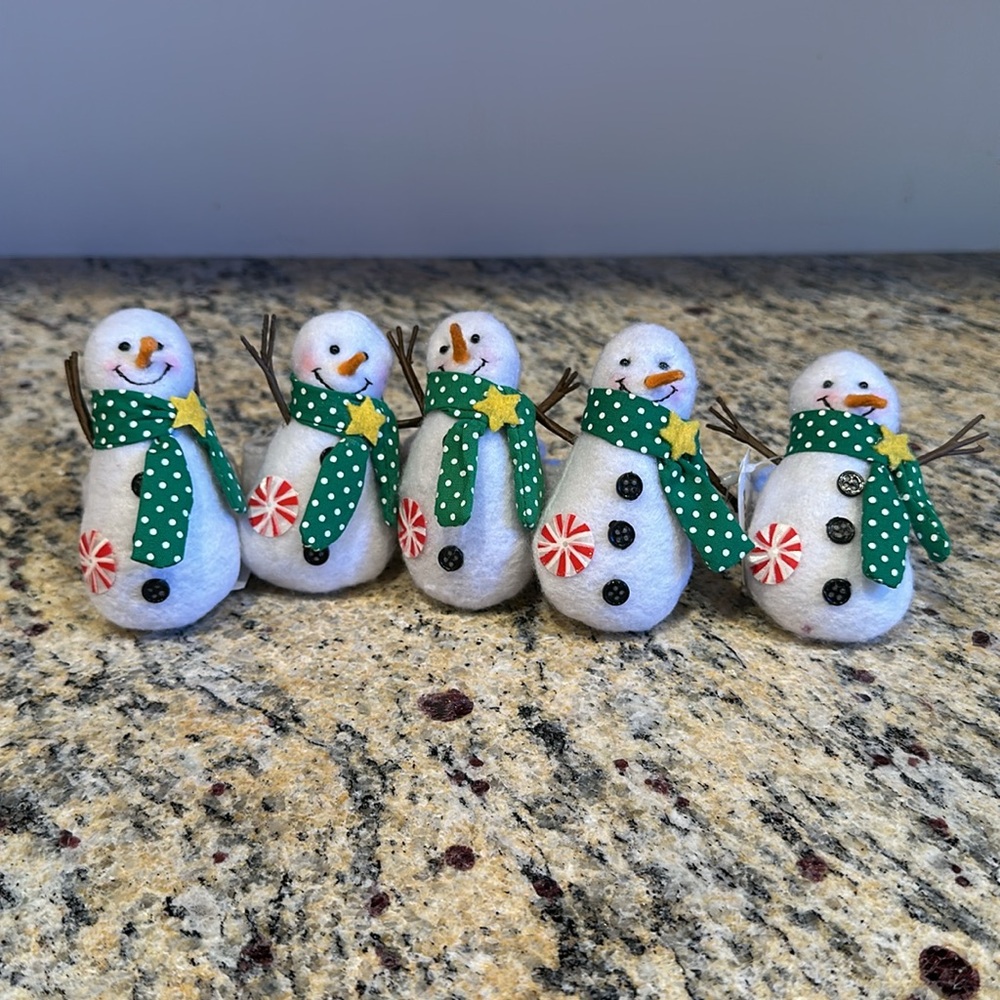 NWT Snowman Napkin Ring Holders